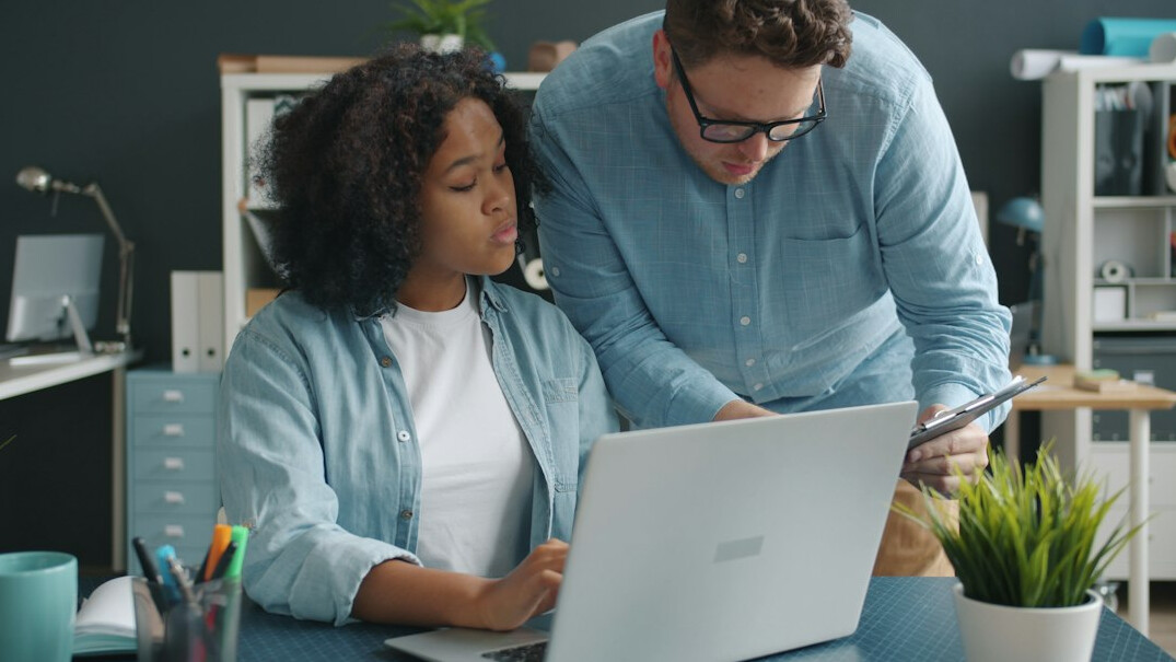 couple reviewing finances