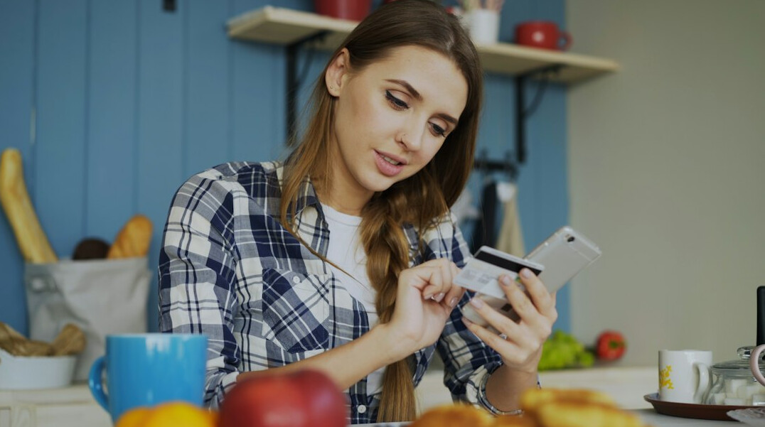 woman reviewing expenses